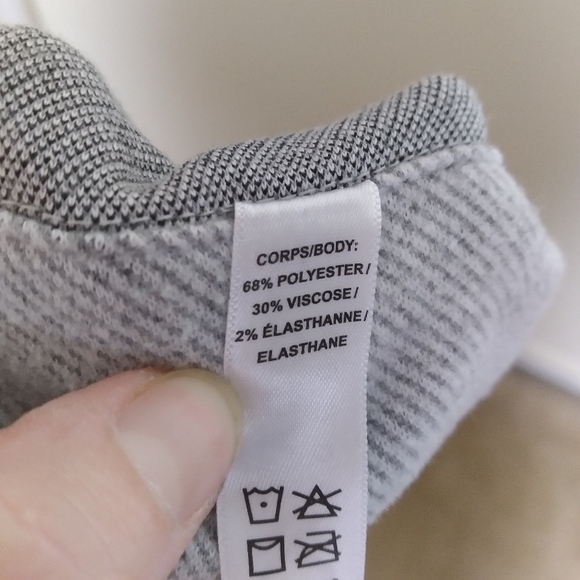 Kyodan Neutral Gray Cozy Karma Asymmetrical Hem Pullover Sweatshirt Size Small - Picture 9 of 9